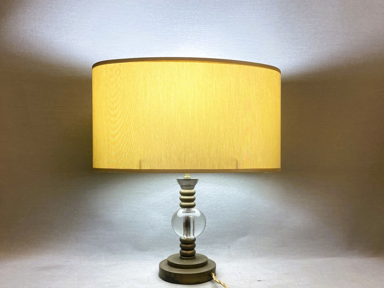 Brass bedside lamp