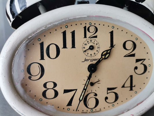 Vintage German alarm clock by Jerger