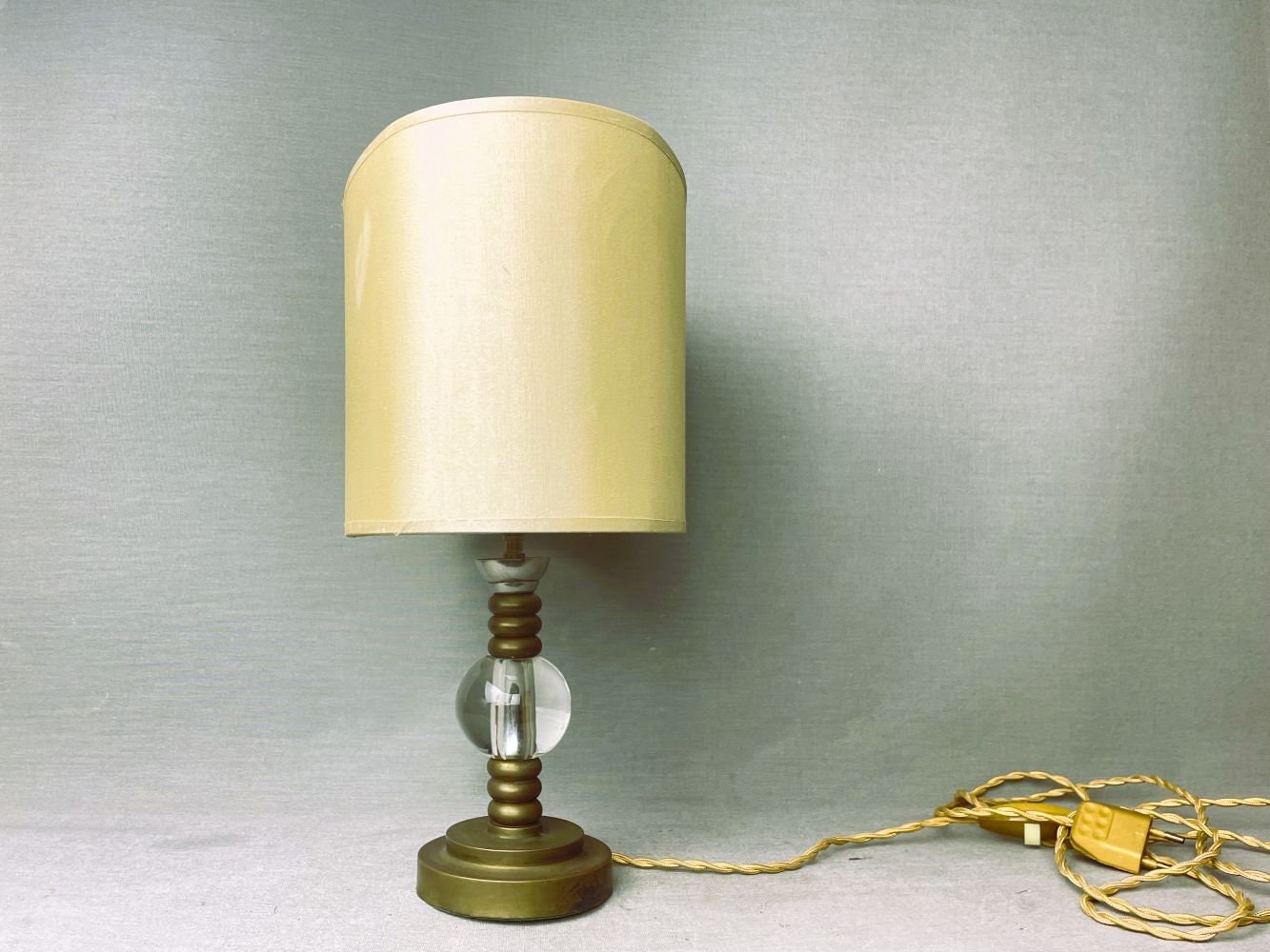 Brass bedside lamp