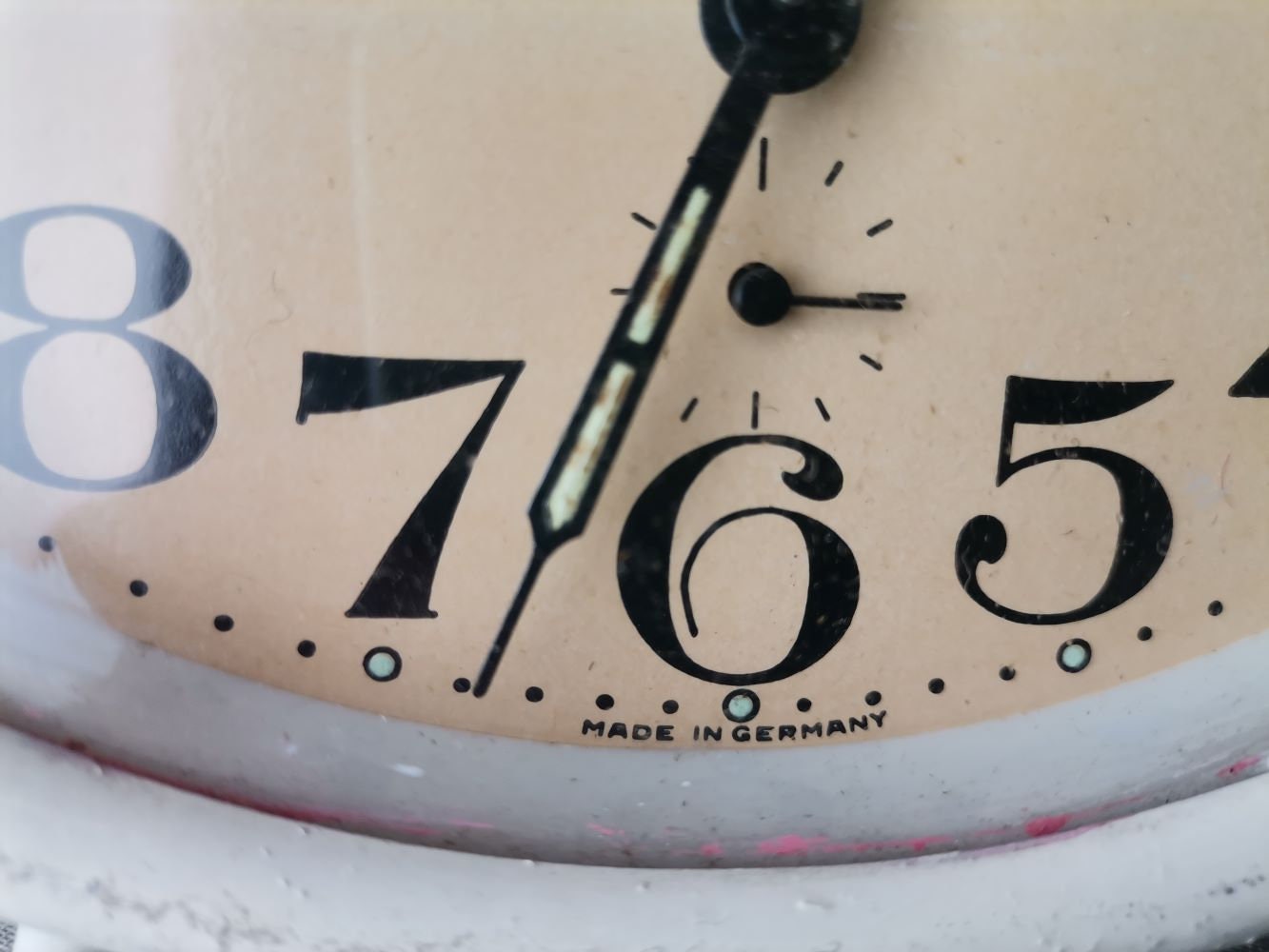 Vintage German alarm clock by Jerger