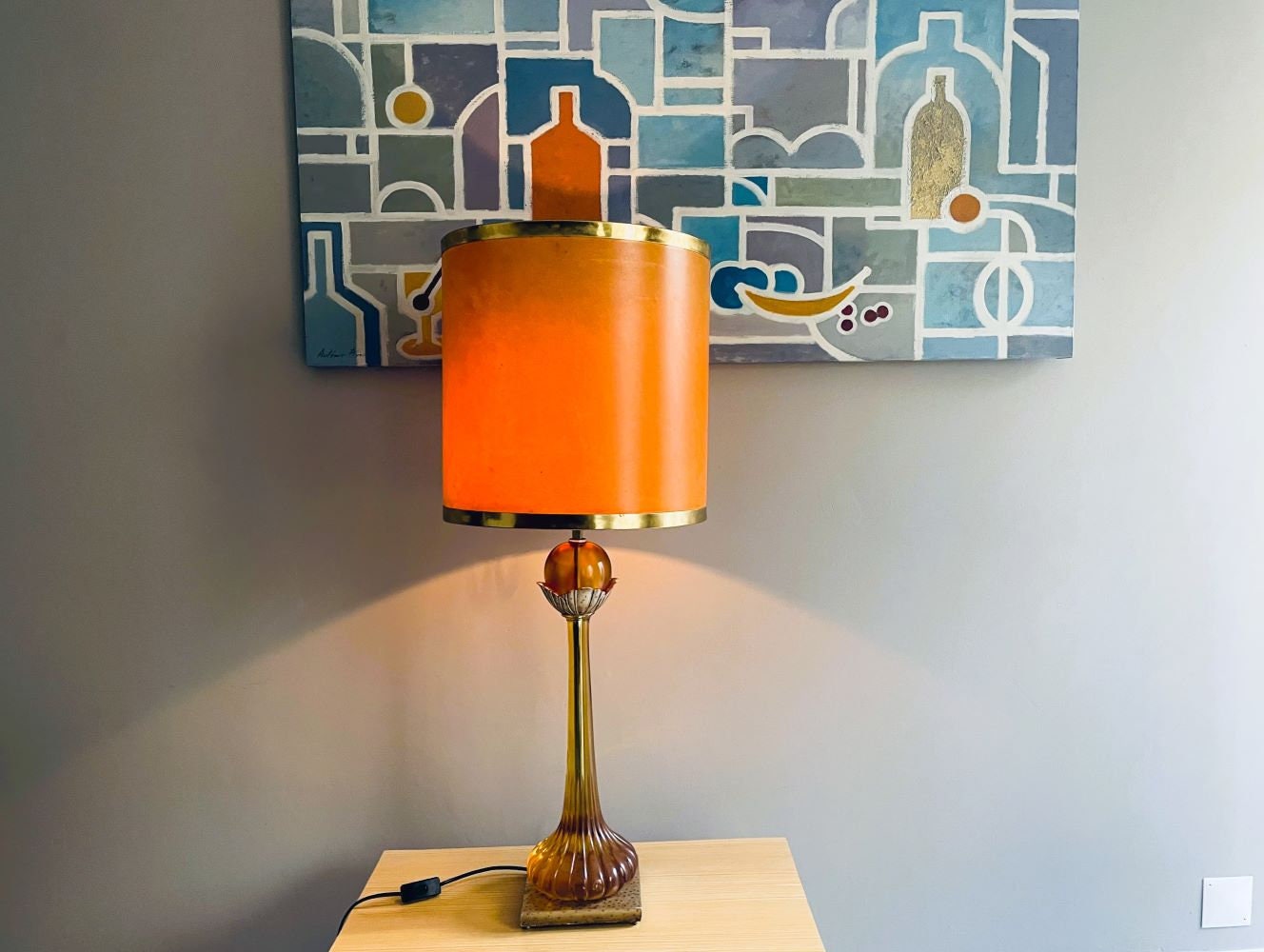 Large Regency style table lamp