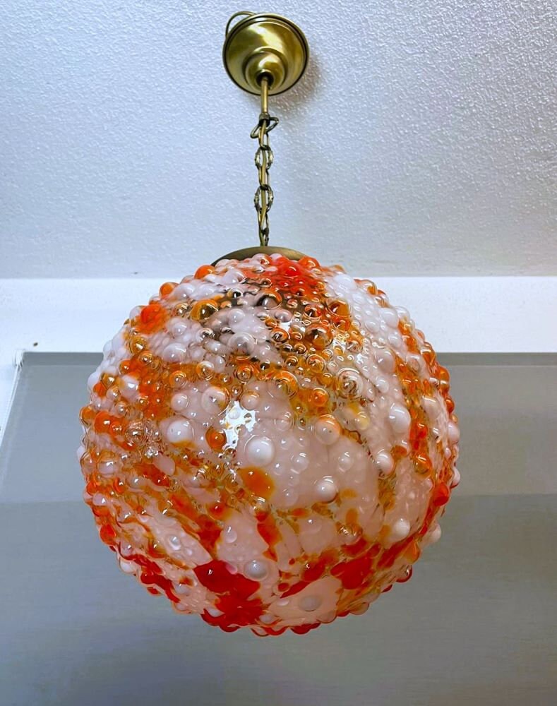 Red Murano chandelier