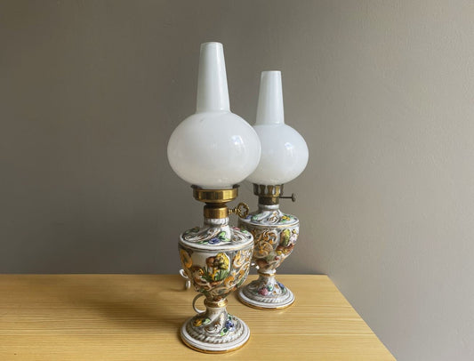 Pair of table lamps by Alcobaça, limited