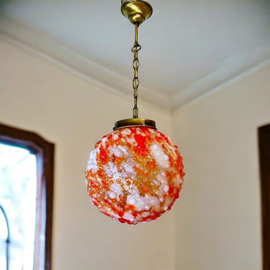 Red Murano chandelier
