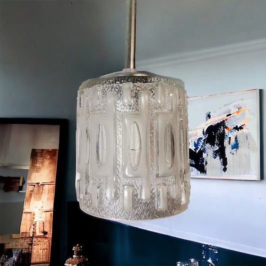 Vintage glass pendant light