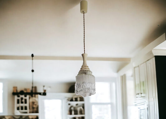 Retro glass pendant light