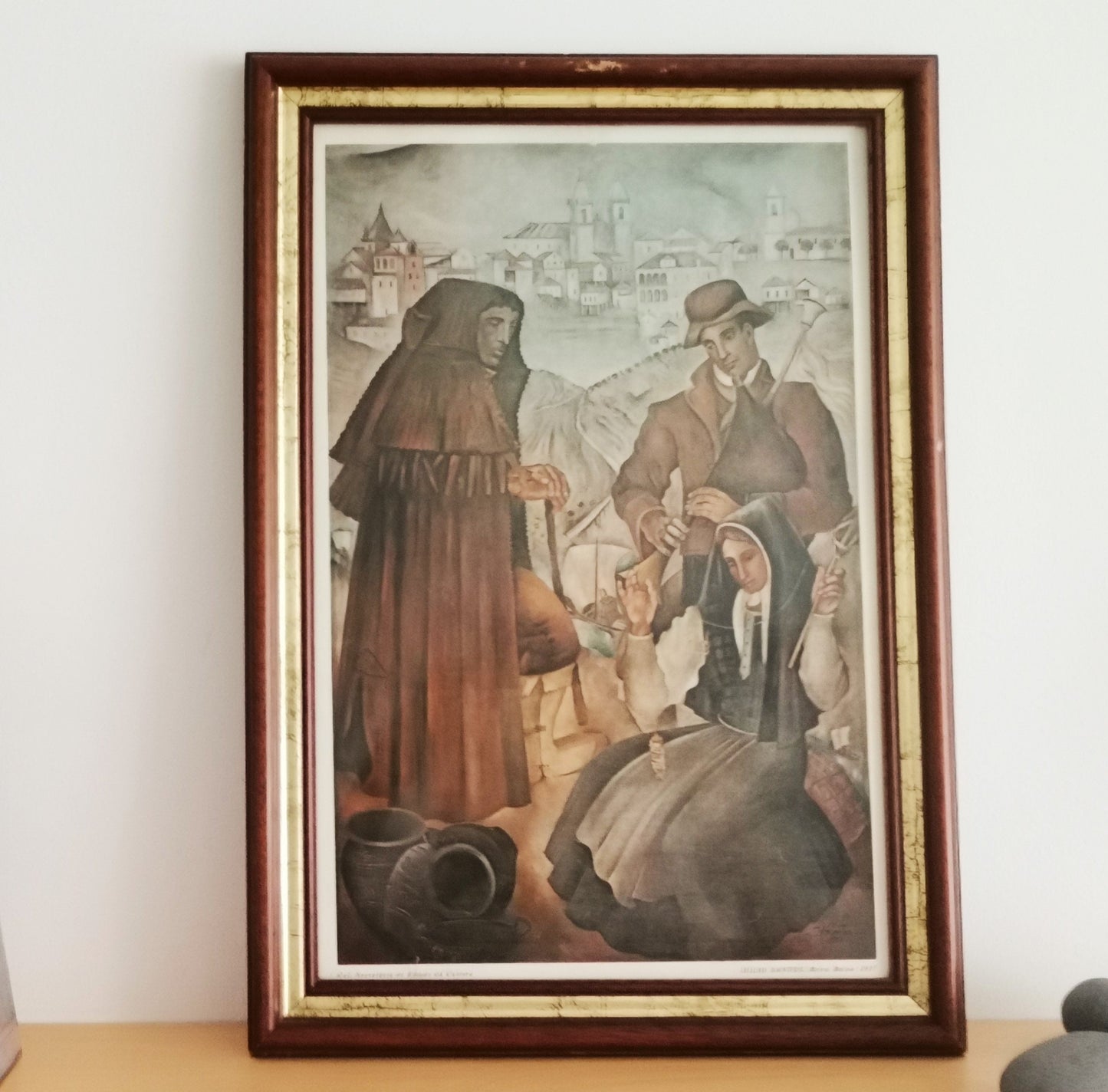 Portuguese Modernist print Julio Santos