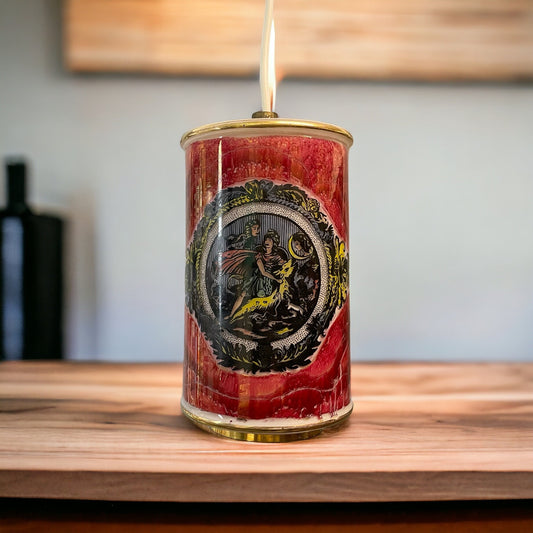 Hand painted glass light