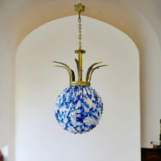 Blue Murano chandelier