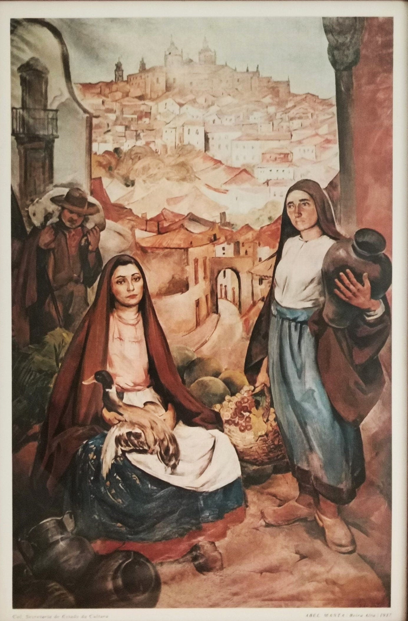 Portuguese Modernist Print Abel Manta