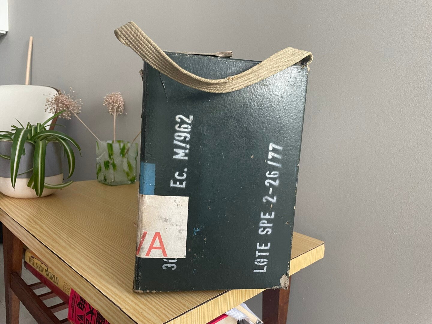Portuguese military ammo storage box