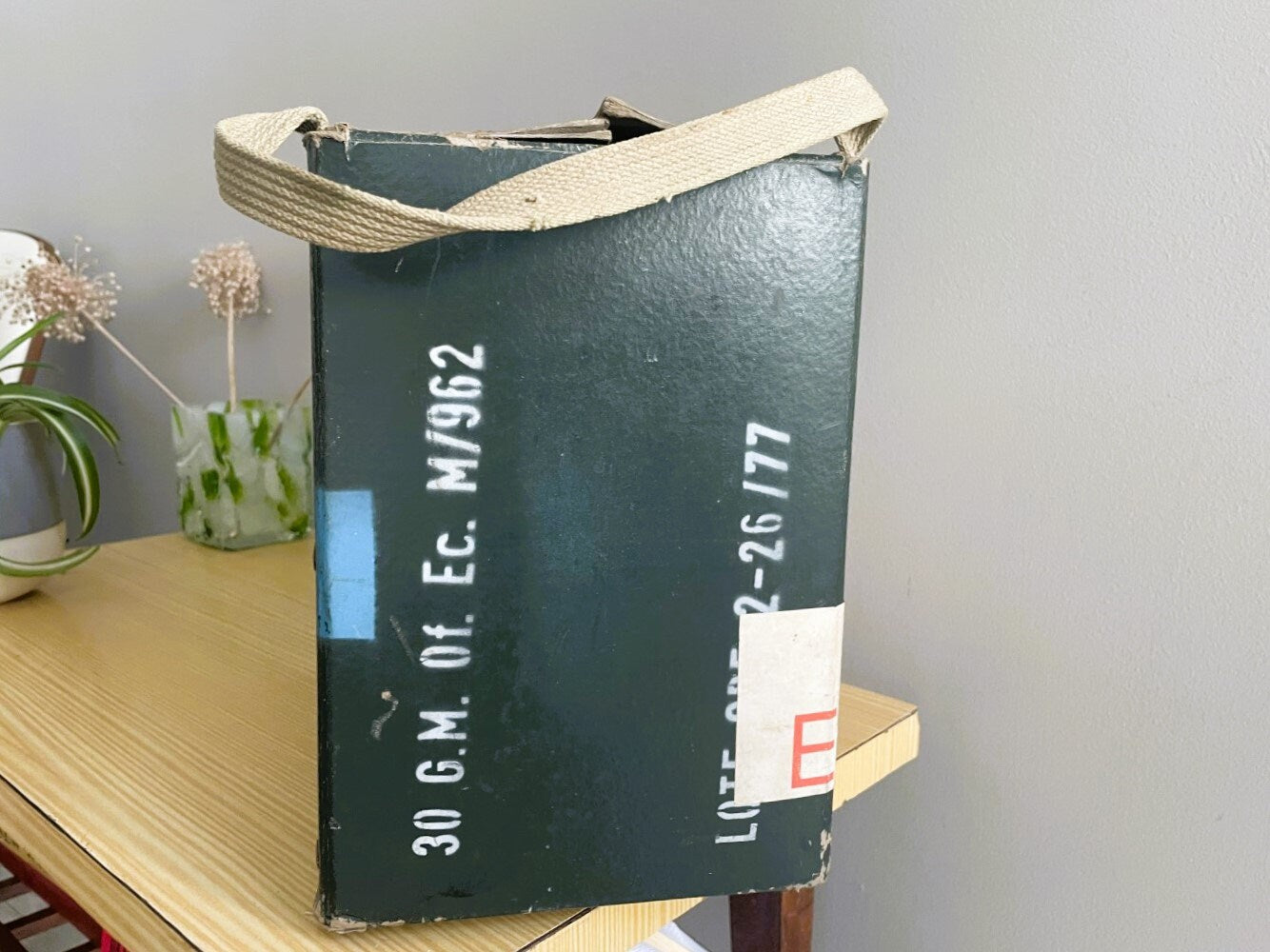Portuguese military ammo storage box