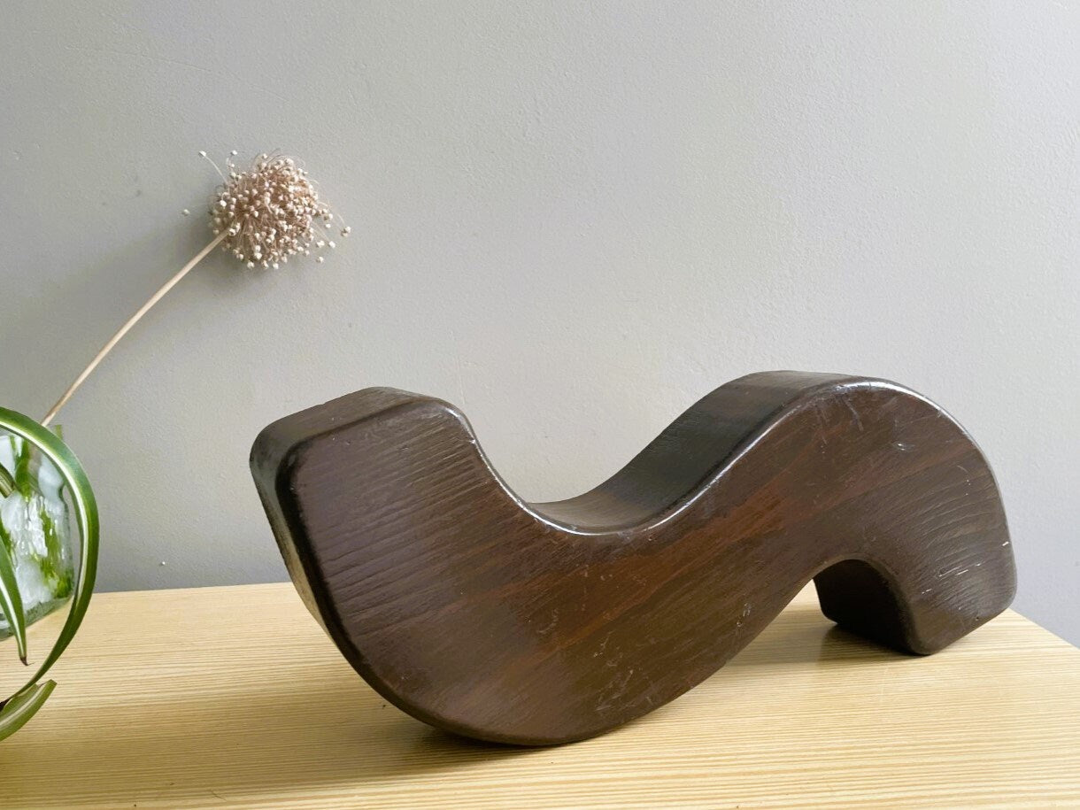 Wooden signage letter S