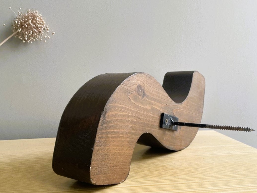 Wooden signage letter S