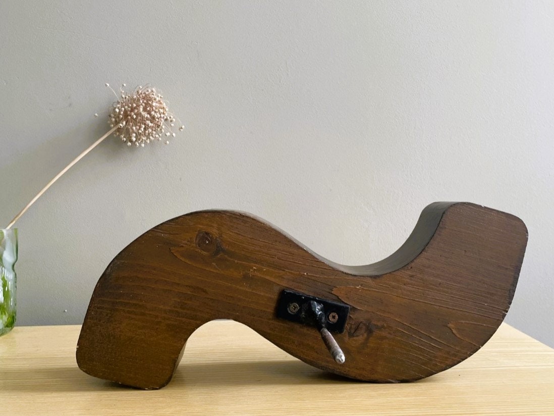 Wooden signage letter S