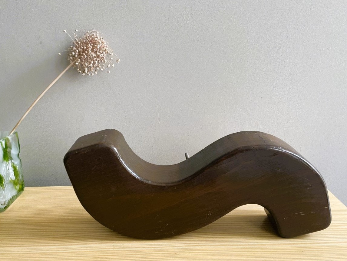 Wooden signage letter S