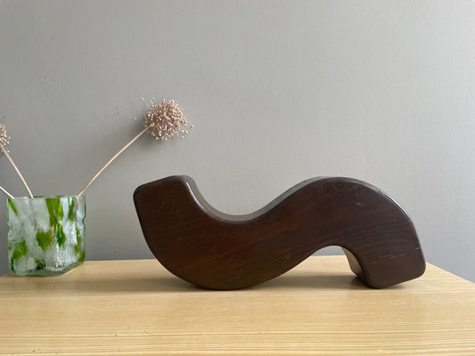 Wooden signage letter S