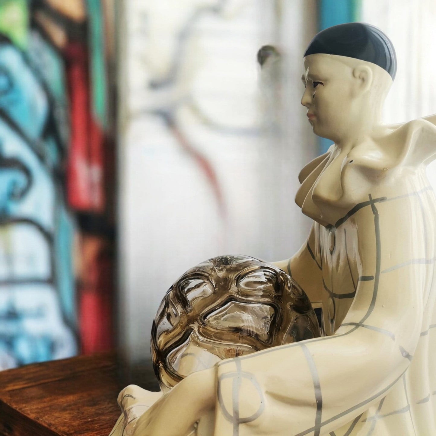 Art Deco Pierrot table lamp