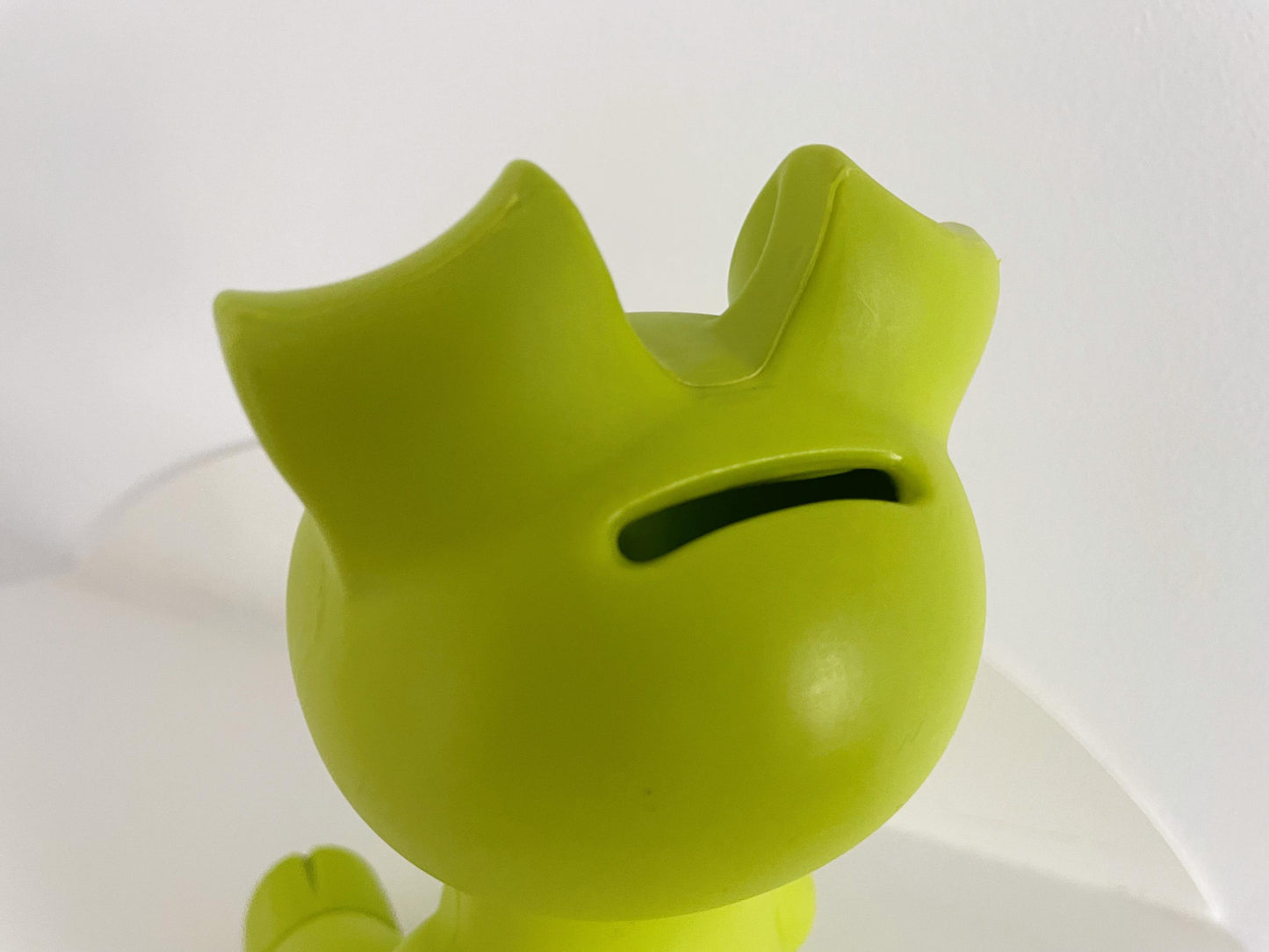 Green piggy money bank