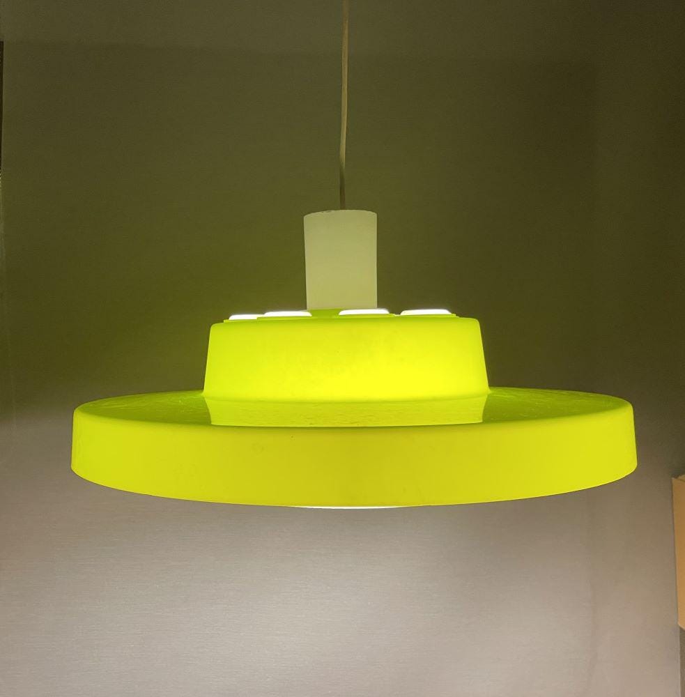 Large green pendant lamp