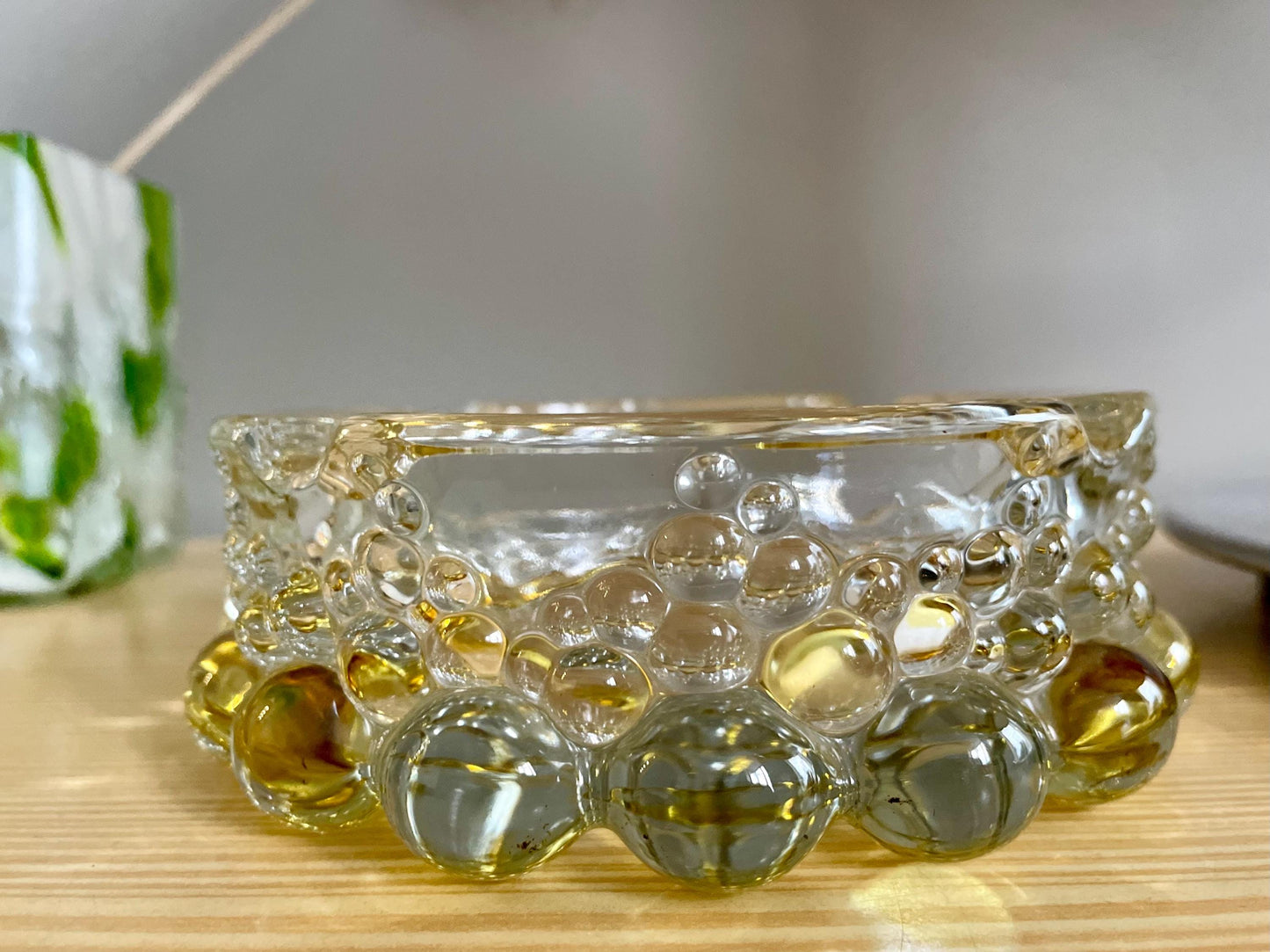 Vintage glass ashtray