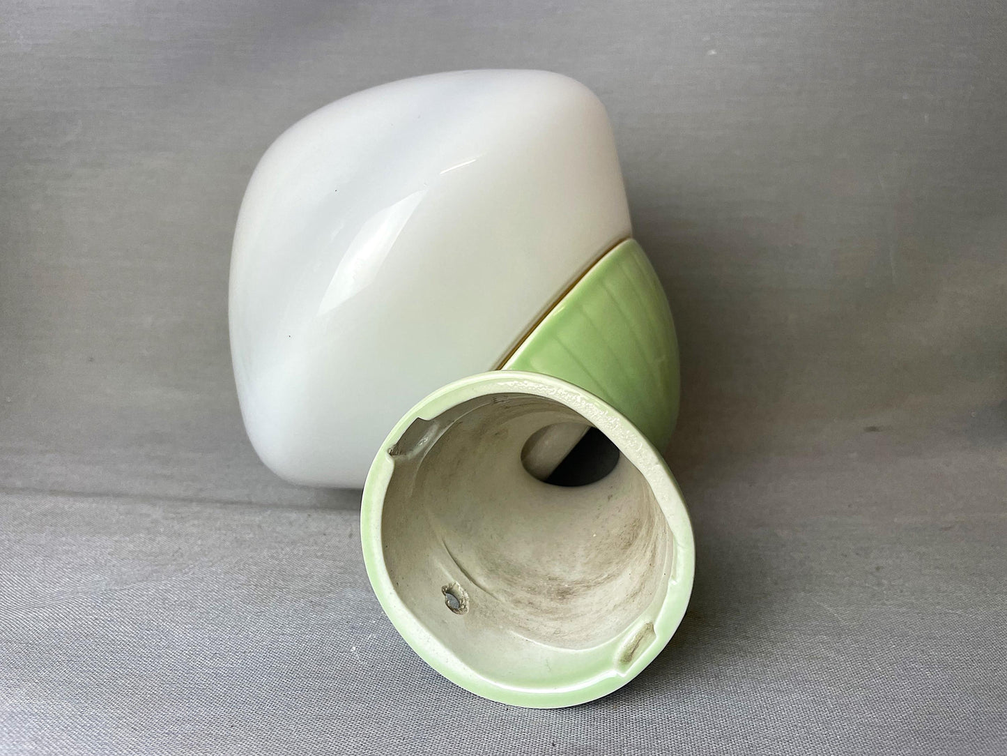 Wall sconce lighting ceramic wall light glass lamp Gunnar Nylund for Ifö Sweden