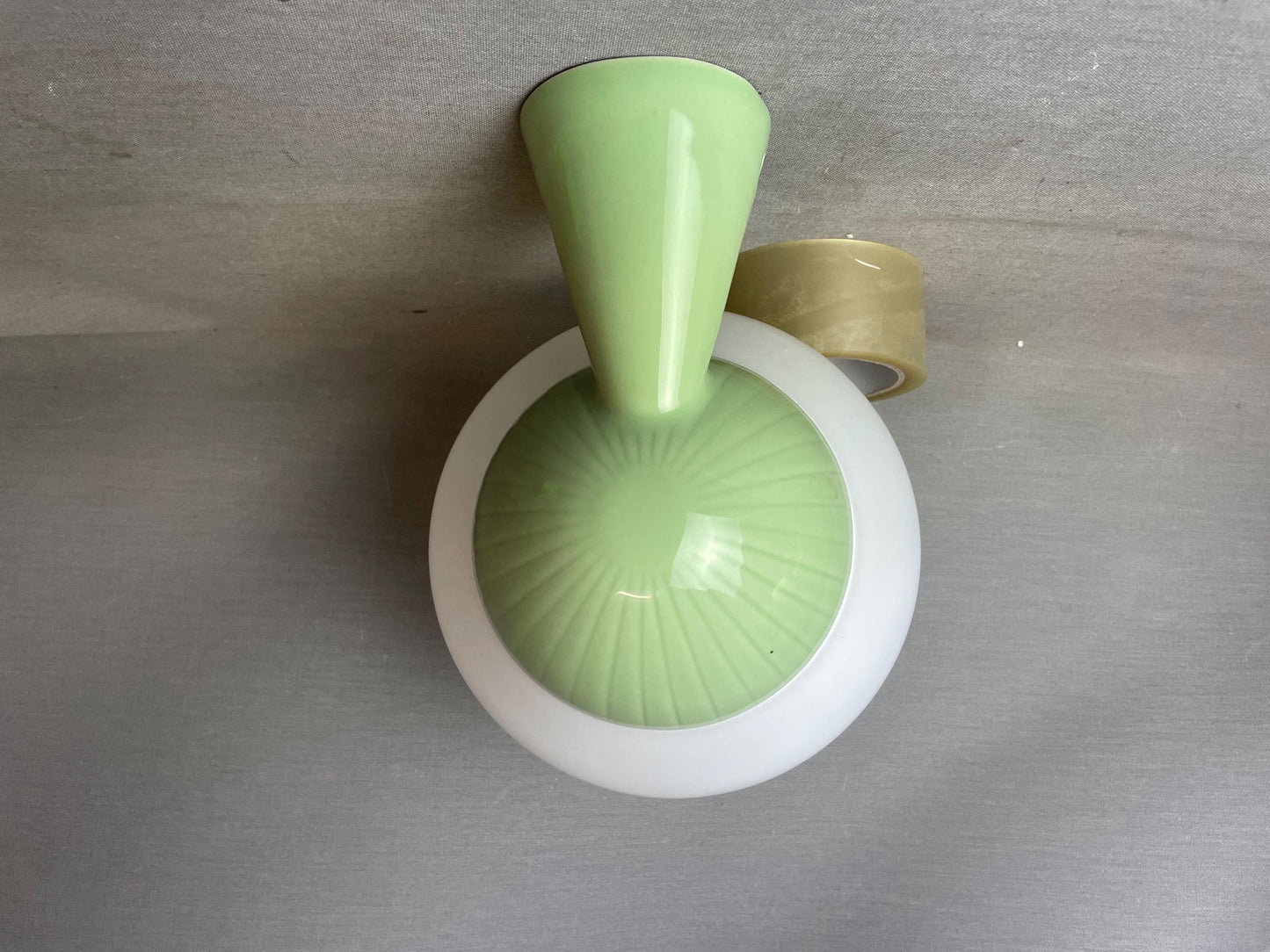 Wall sconce lighting ceramic wall light glass lamp Gunnar Nylund for Ifö Sweden