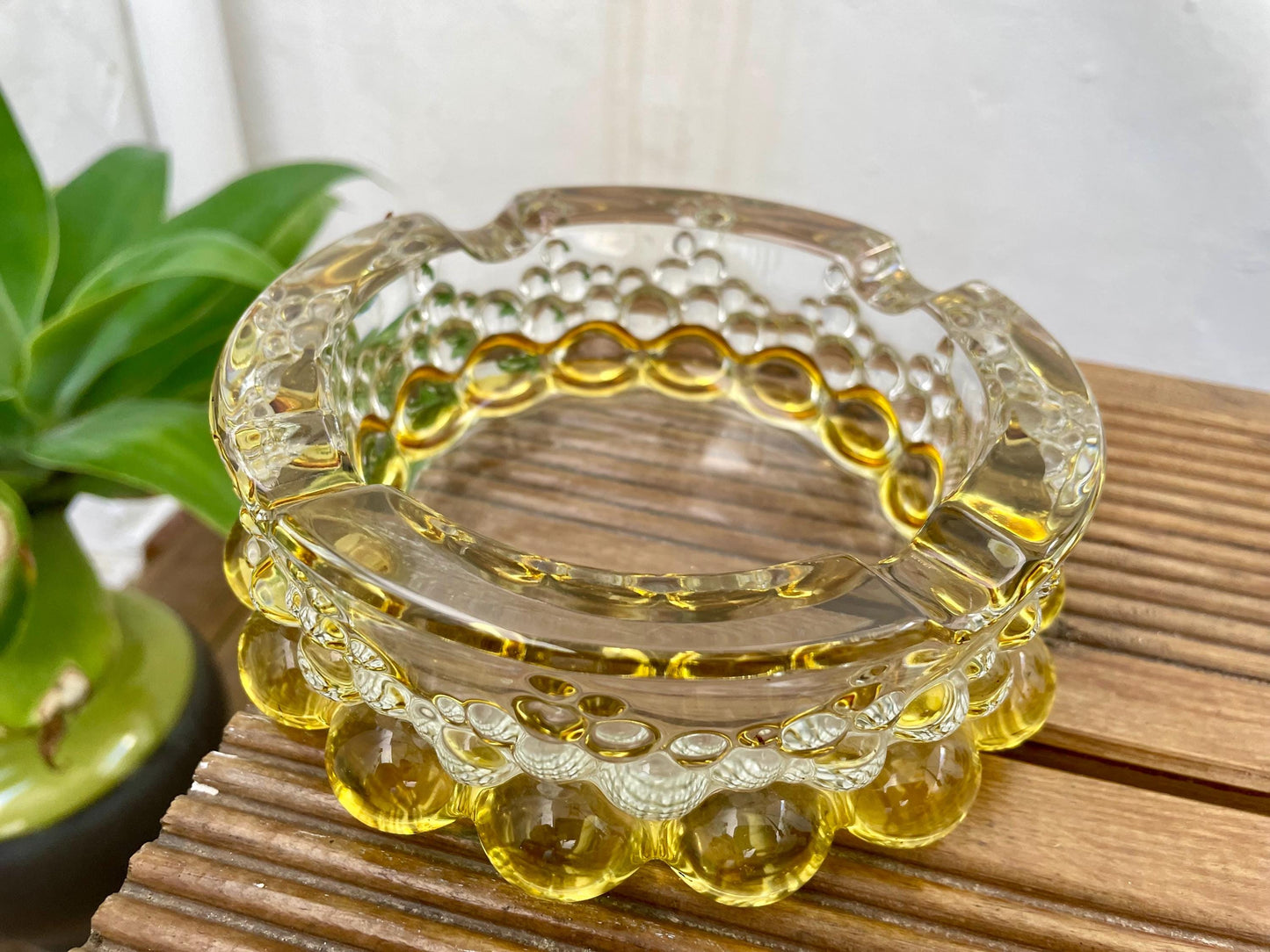 Vintage glass ashtray