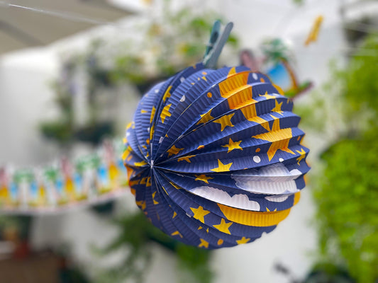Vintage paper moon lantern