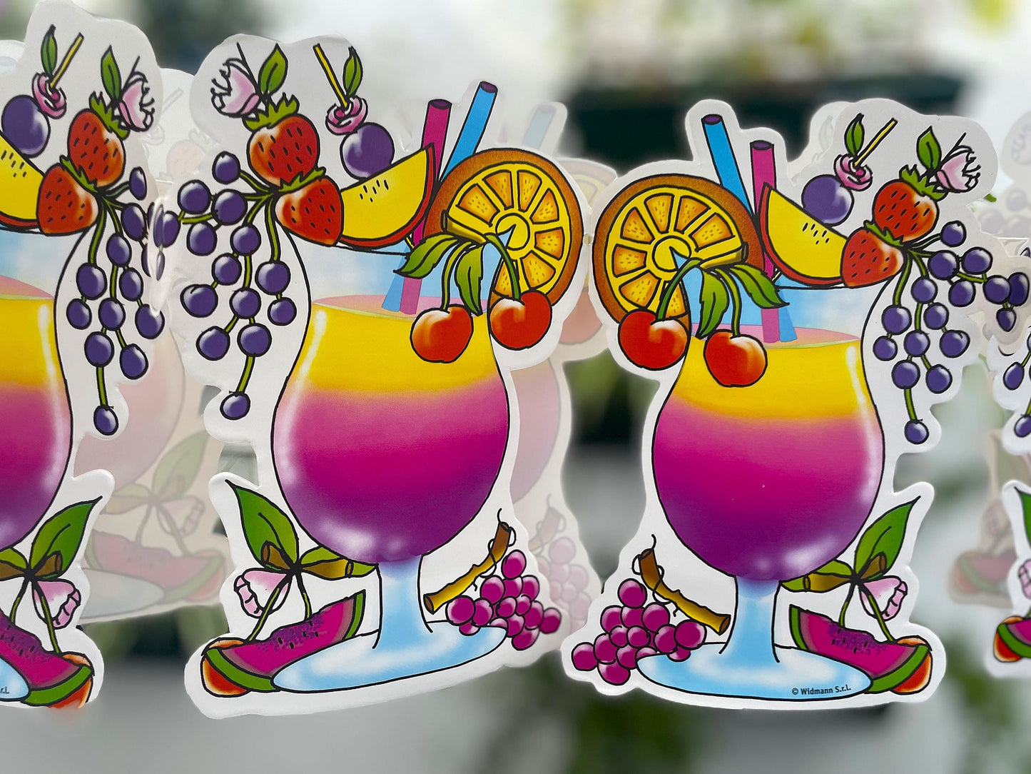 Party garland Caribbean cocktail Pack of 4