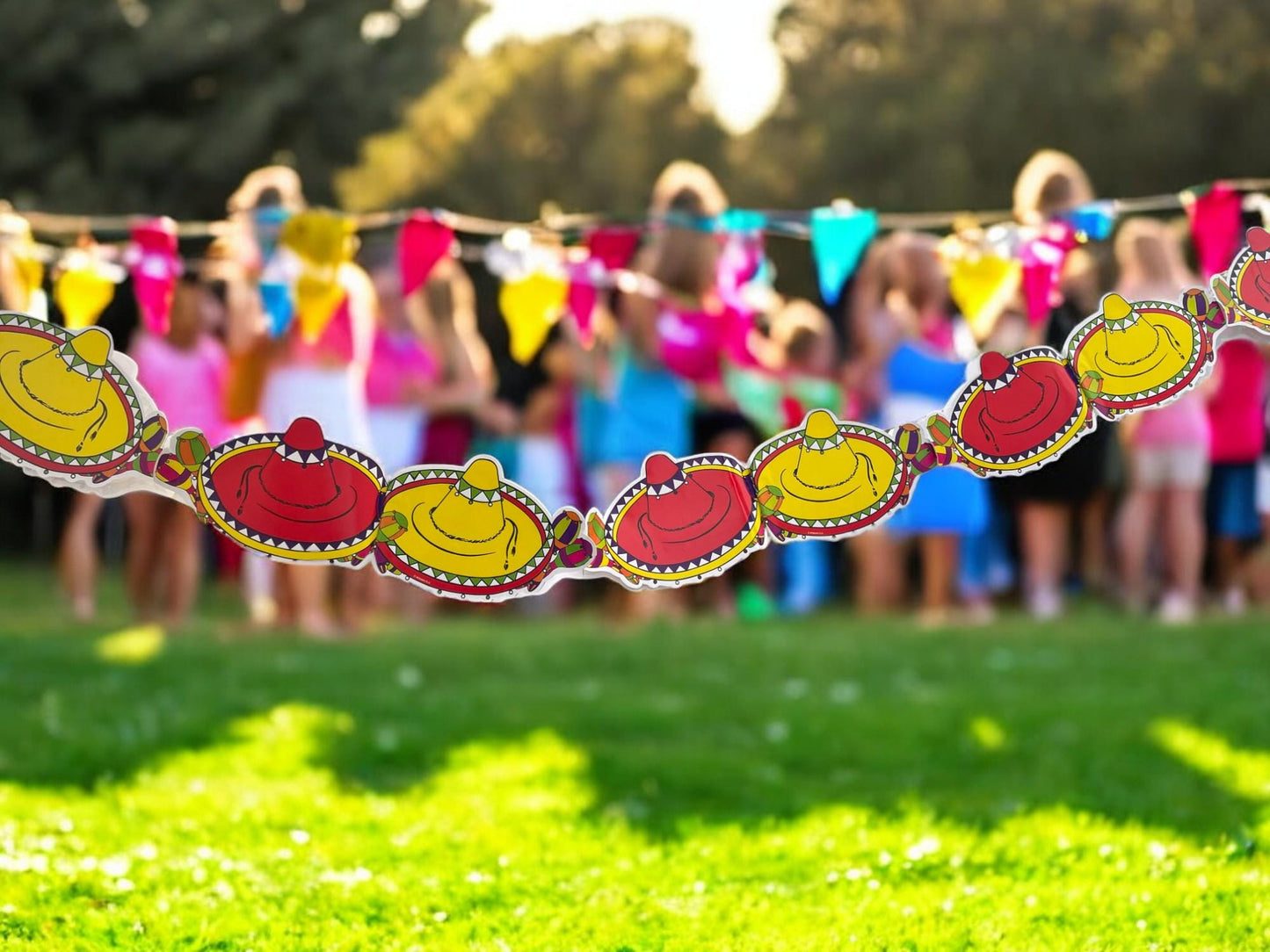 Party garland Mexican sombrero Pack of 4
