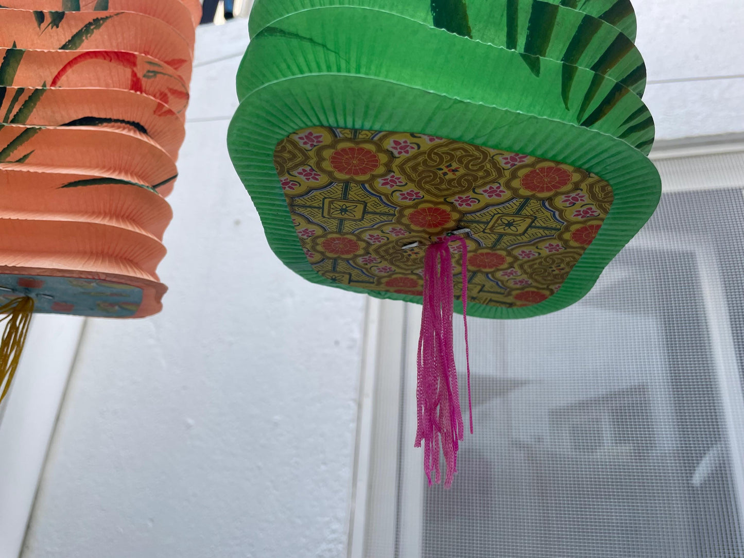 Vintage paper lantern pack of 5