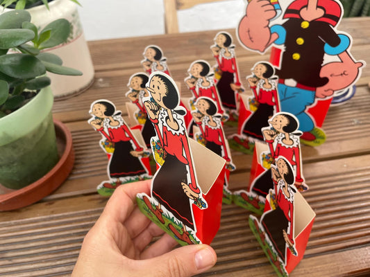 Pack 12 paper party boxes Popeye