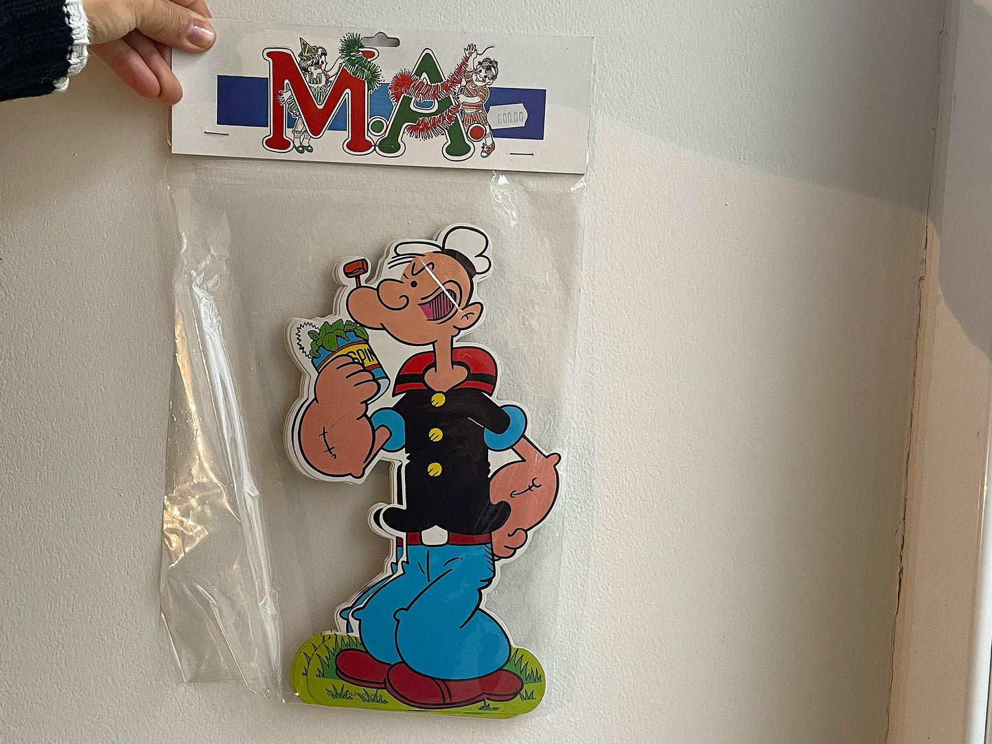 Paper party Popeye garland decorations