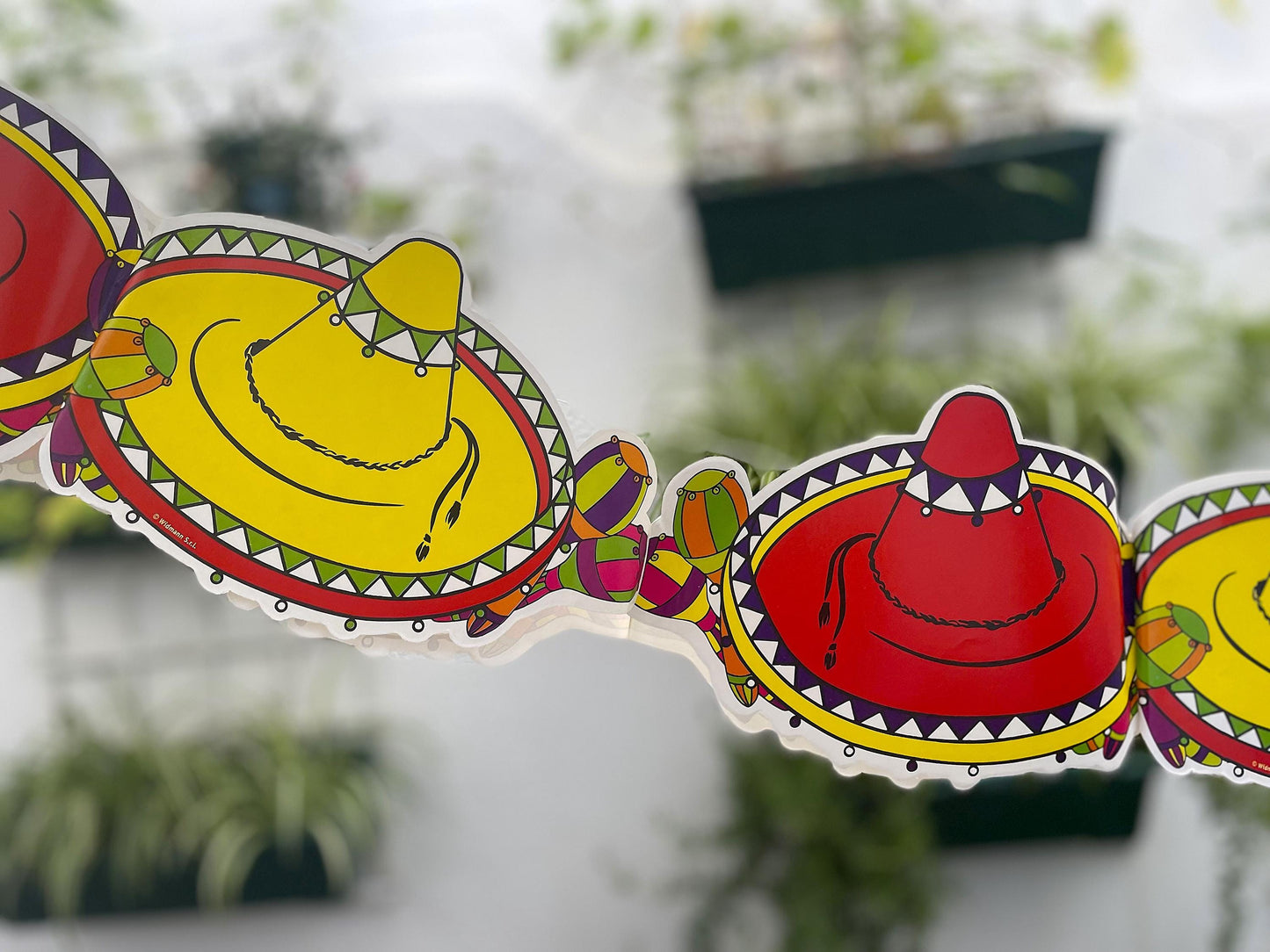 Party garland Mexican sombrero Pack of 4