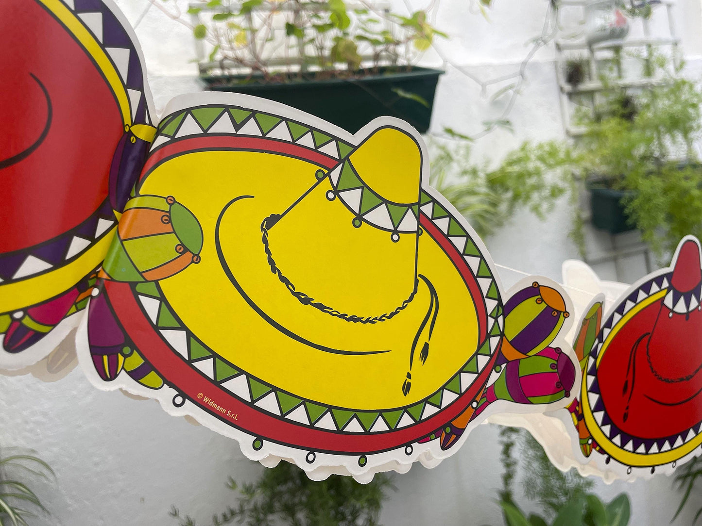 Party garland Mexican sombrero Pack of 4