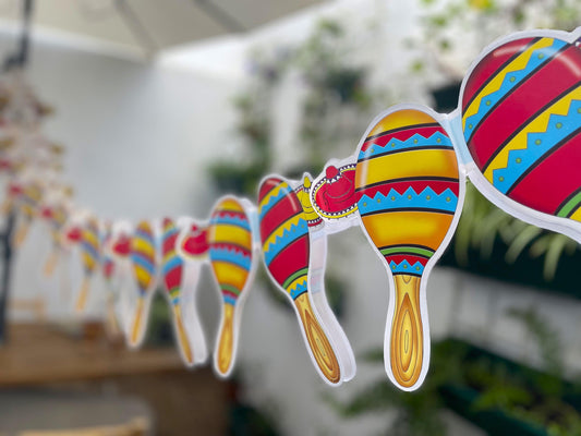 Party garland Mexican maraca Pack of 5