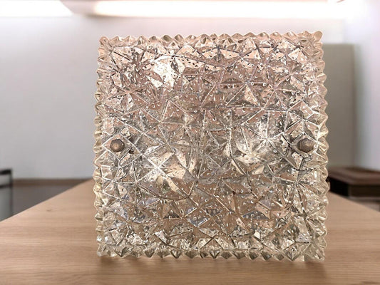 Square flush ceiling mount light