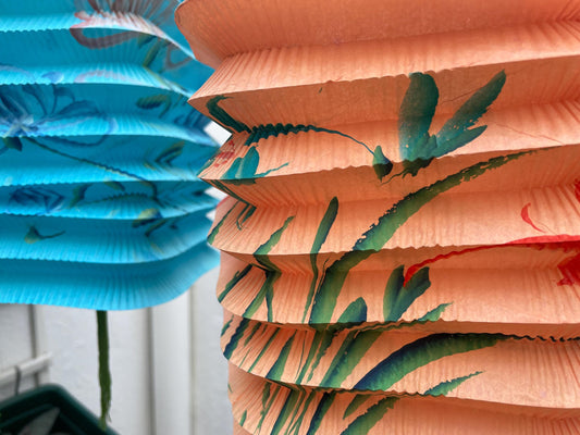 Vintage paper lantern pack of 5