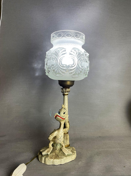 Ceramic Donald Duck nursery table lamp