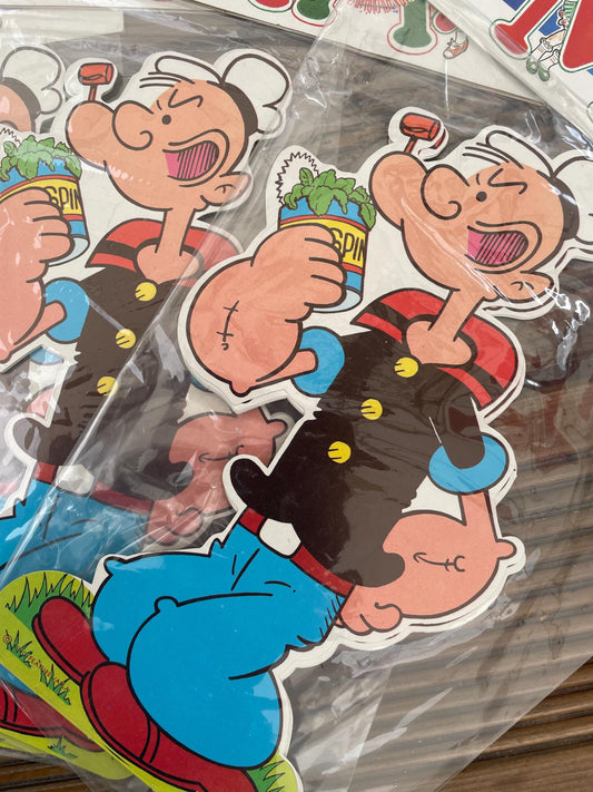 Paper party Popeye garland decorations