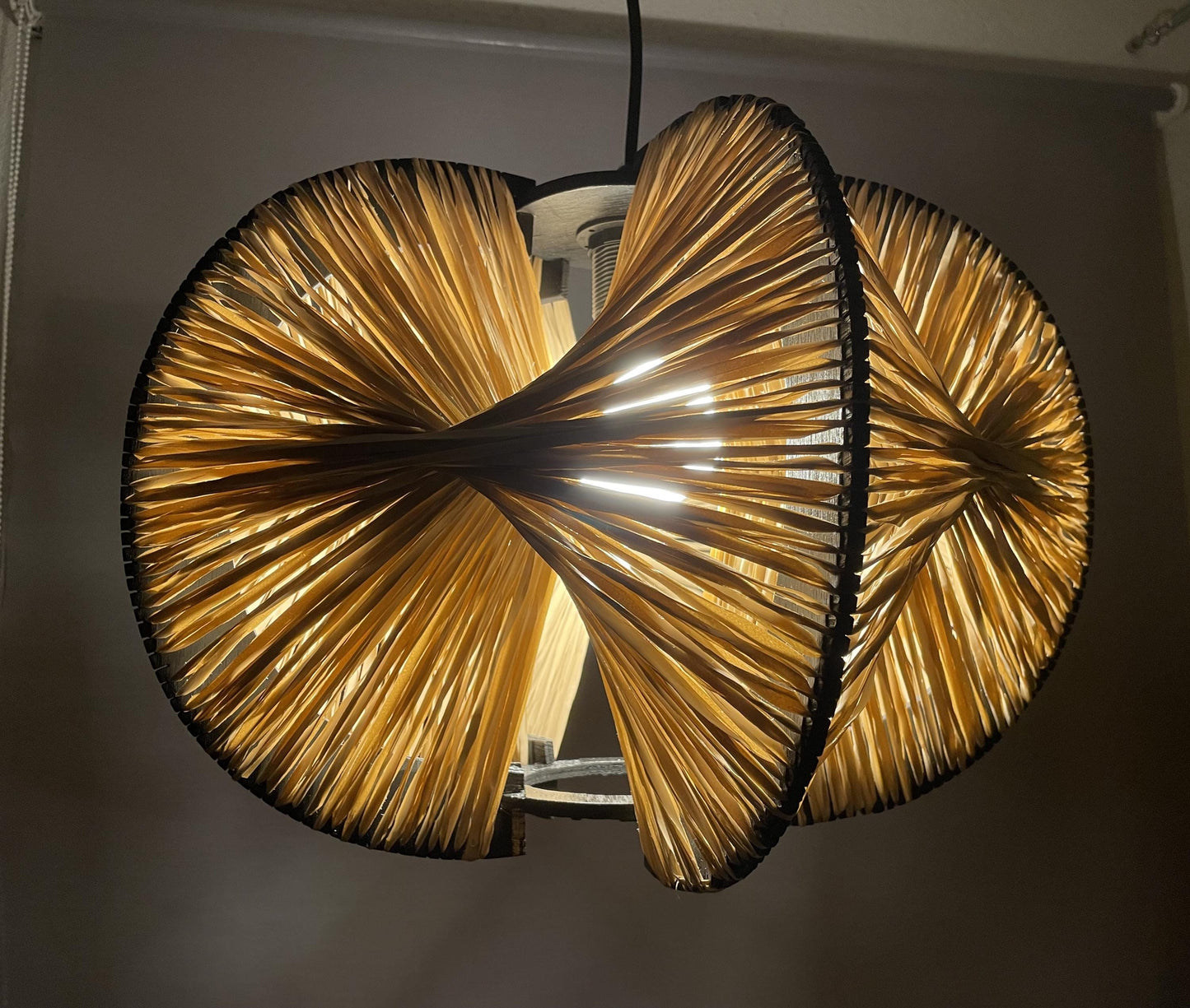 Wood chandelier modern rustic wood pendant light wooden