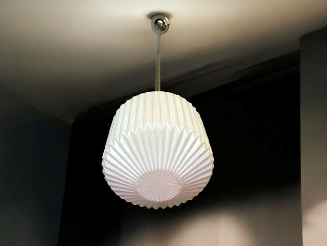 Art Deco glass pendant light