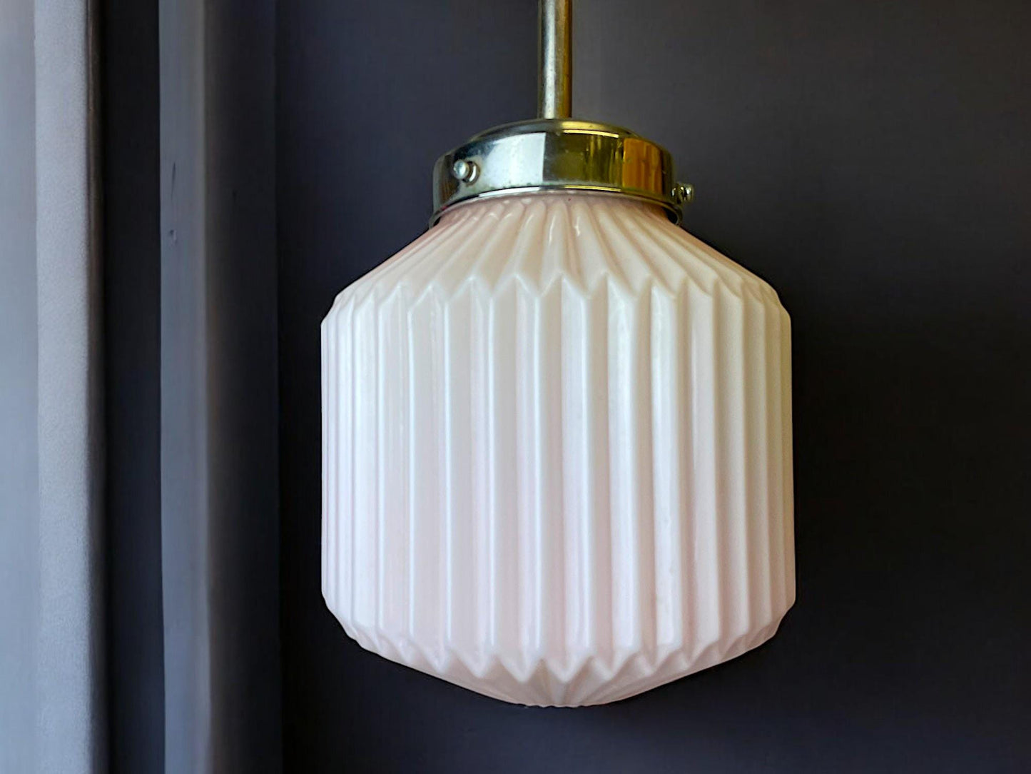 Art Deco glass pendant light