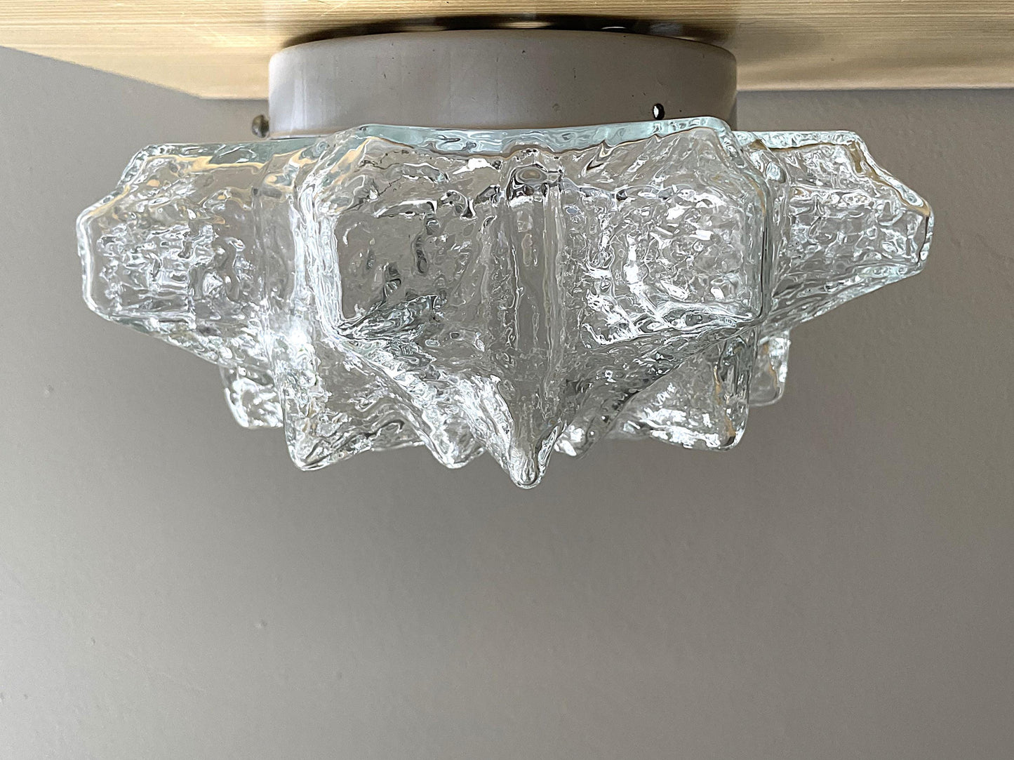Flush ceiling mount light snowflake