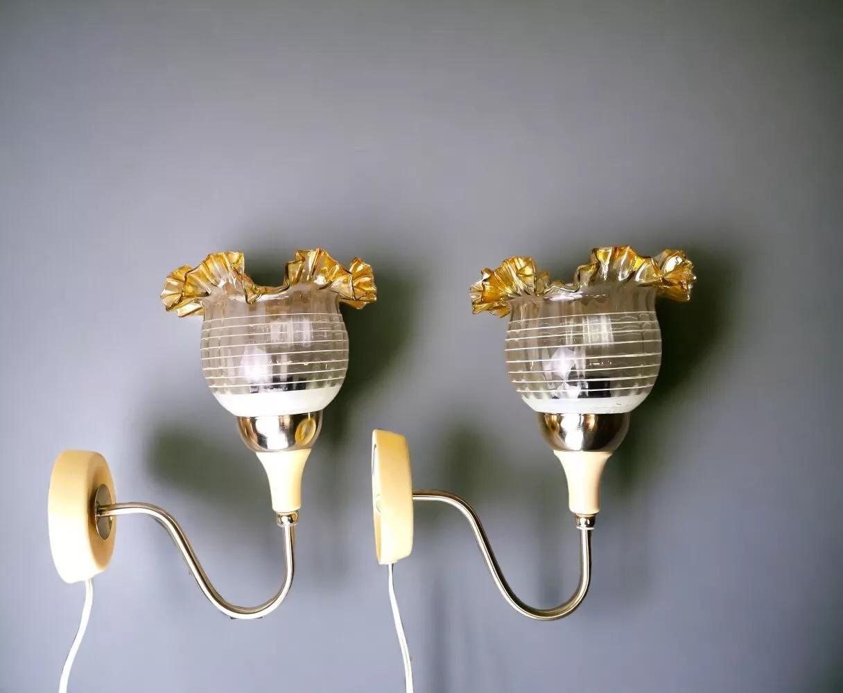 Pair plug in wall sconces