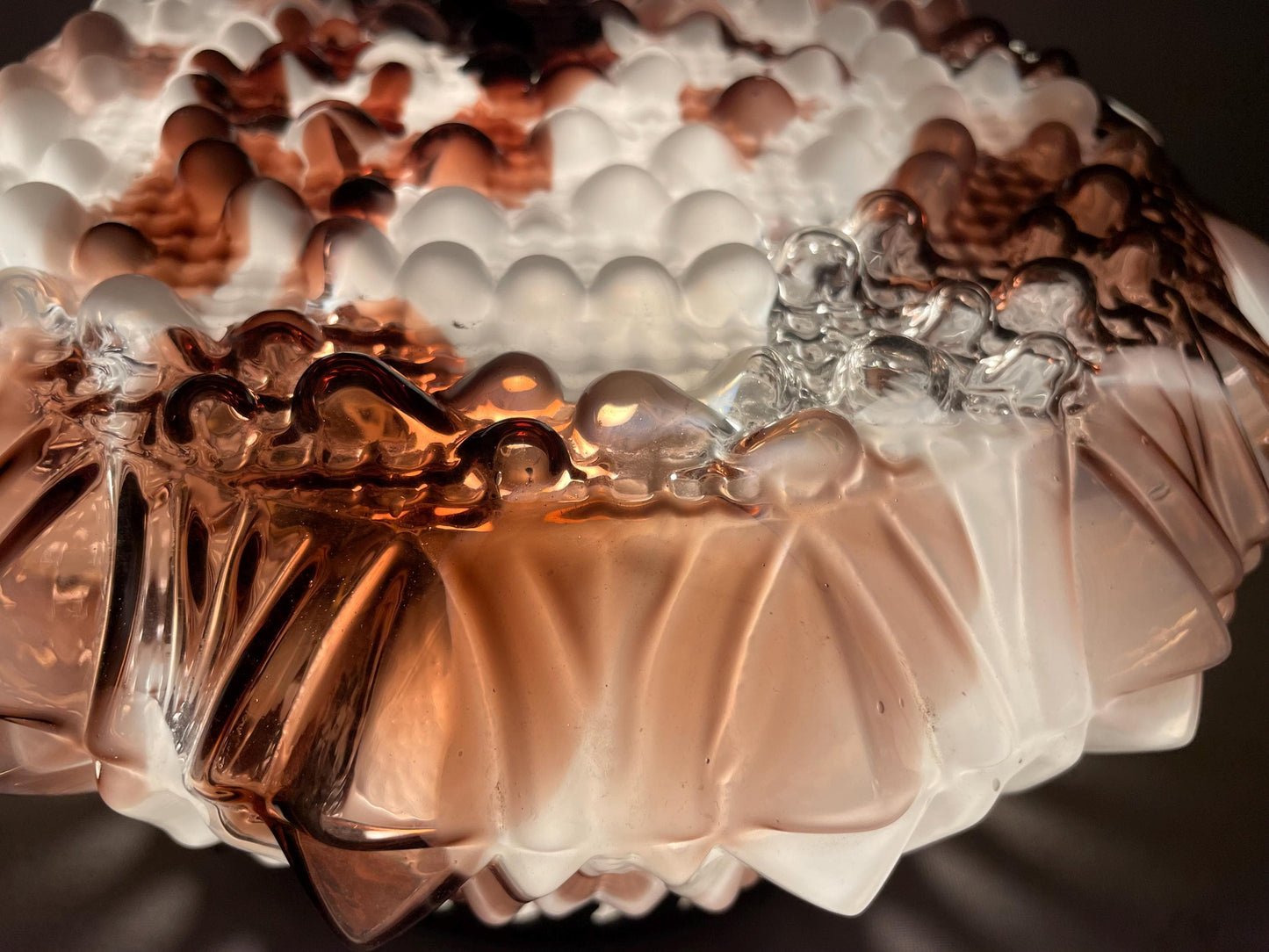 Murano glass flush mount light