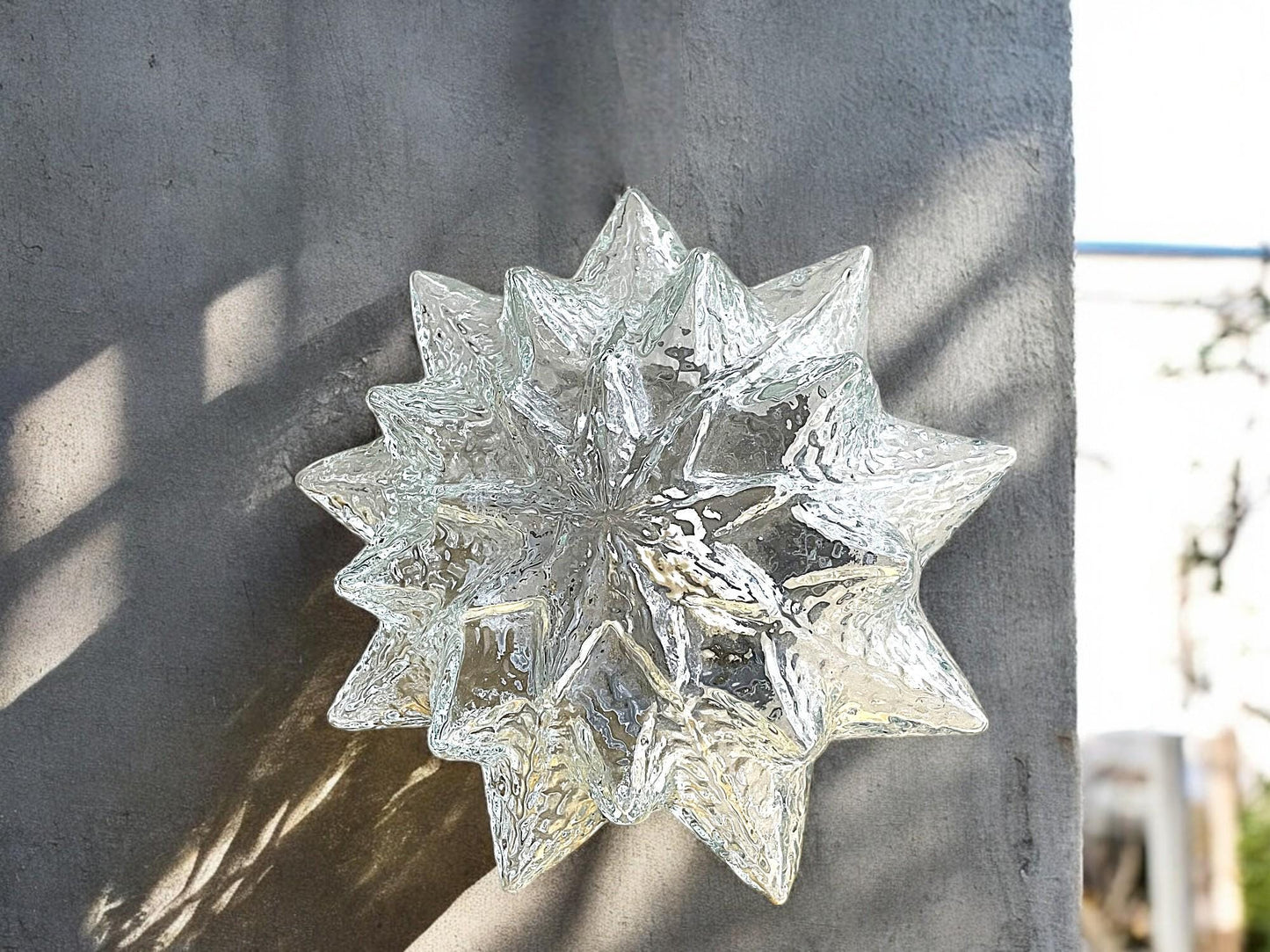 Flush ceiling mount light snowflake