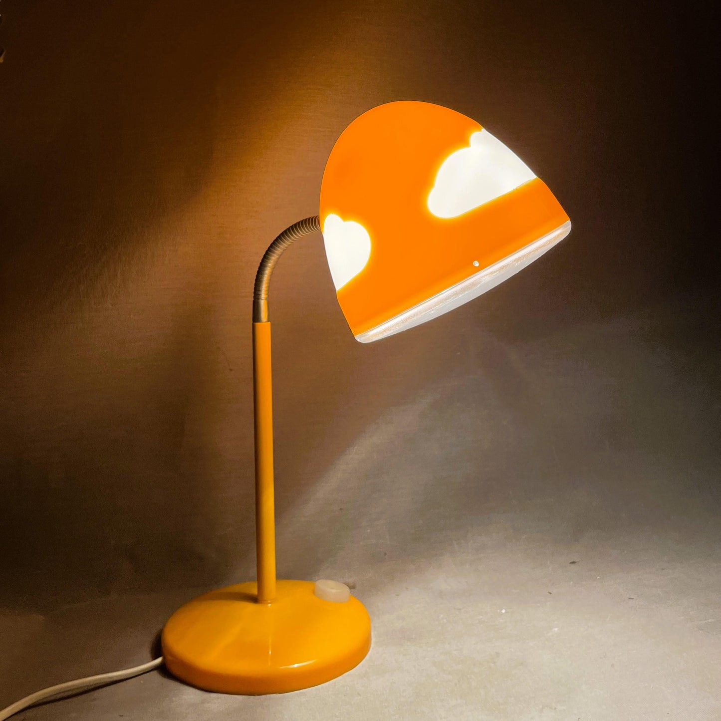 LED table lamp vintage goose neck orange IKEA lamp