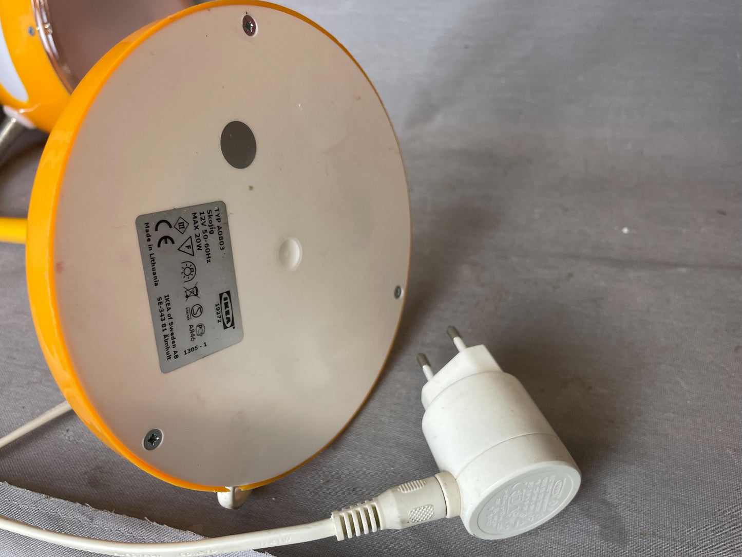 LED table lamp vintage goose neck orange IKEA lamp